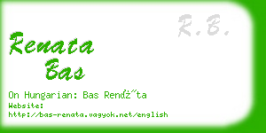 renata bas business card